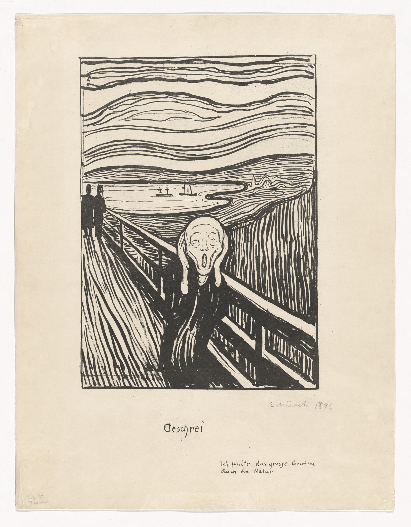 Edvard Munch The Scream lithograph